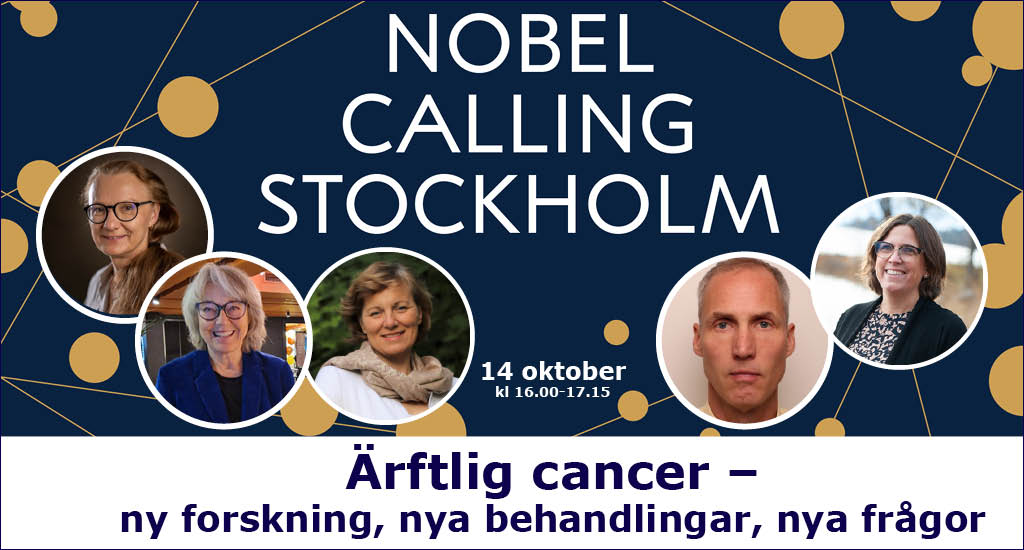 Nobel Calling_Ärftlig cancer_14okt Porträtt på medverkande i seminarium Ärftlig cancer.