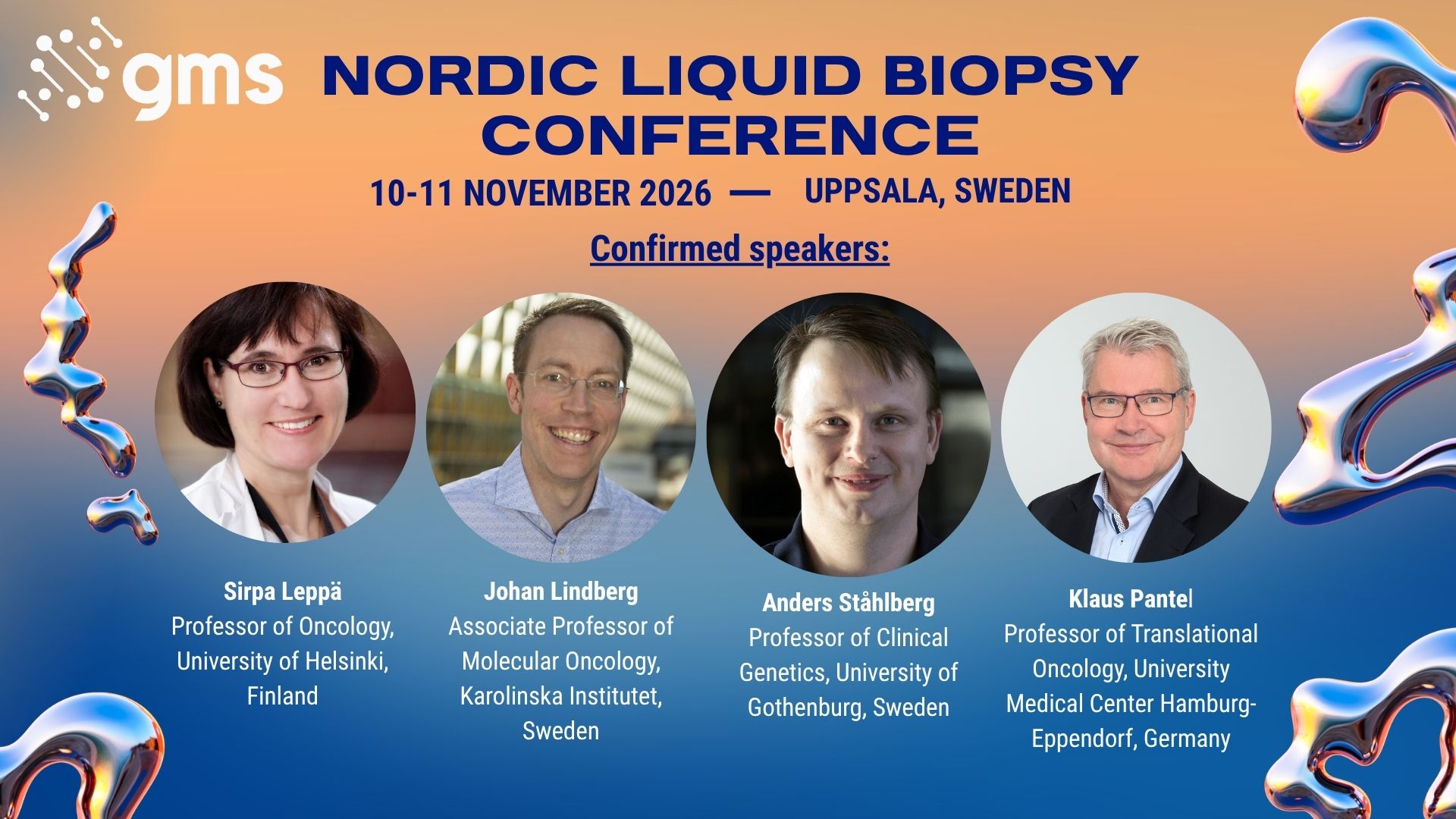 Talare på Nordic Liquid Biopsy Conference